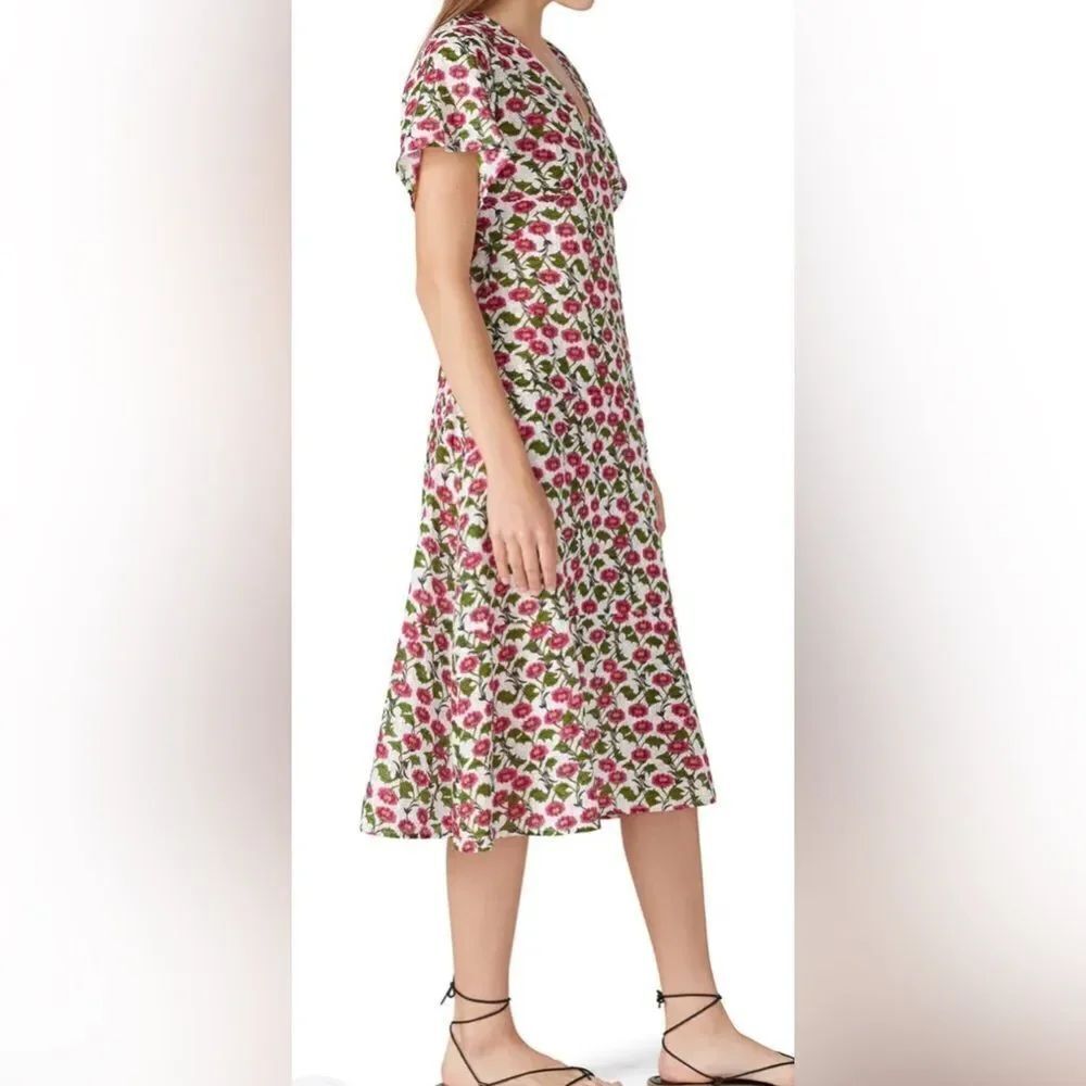 Roller Rabbit Floral Issa Dress Size Medium - Picture 2 of 9
